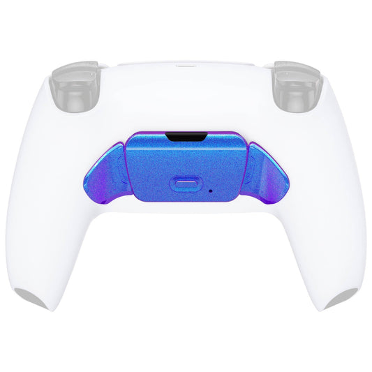 eXtremeRate Retail Chameleon Purple Blue Replacement Redesigned K1 K2 Back Button Housing Shell for ps5 Controller eXtremerate RISE Remap Kit - Controller & RISE Remap Board NOT Included - WPFP3001