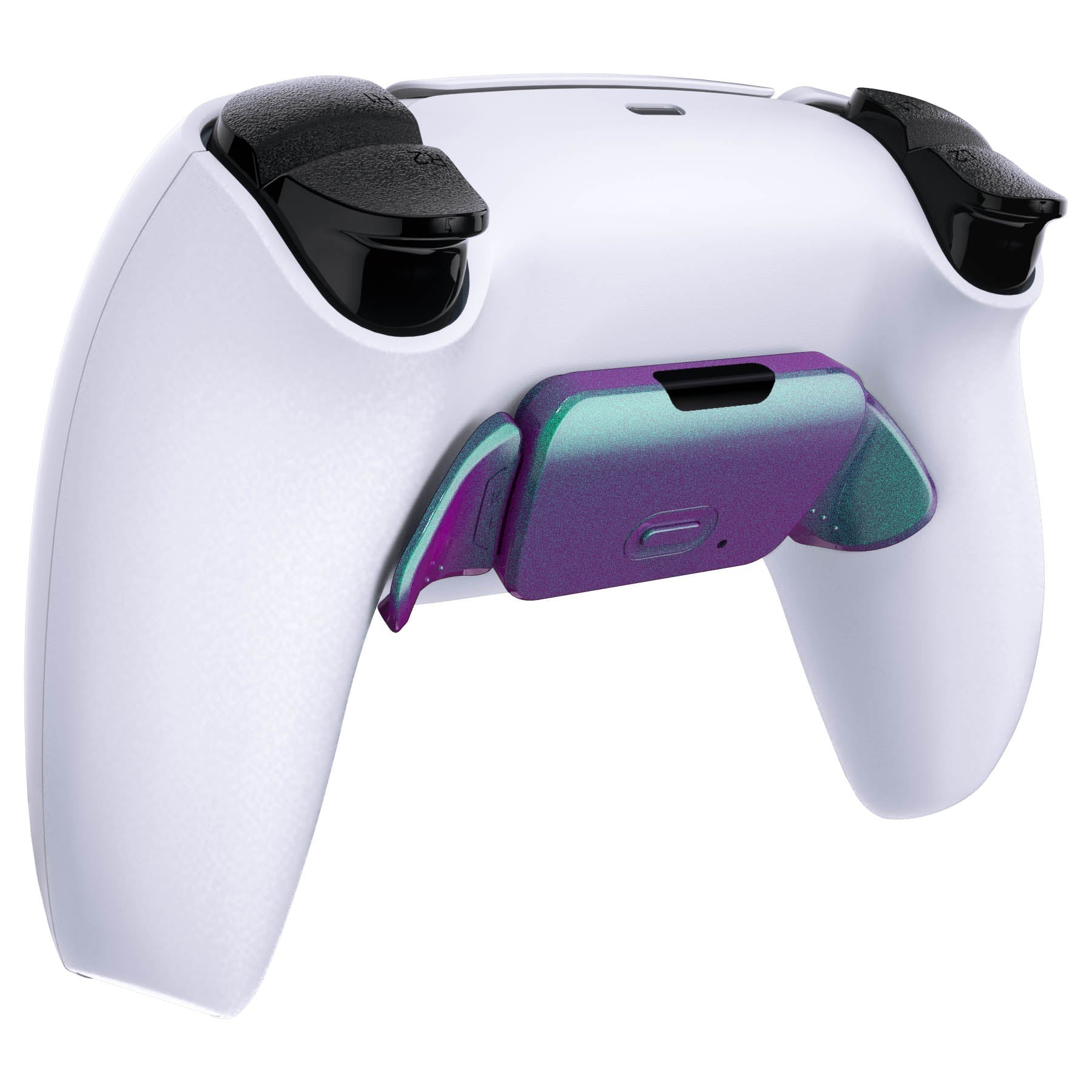 eXtremeRate Retail Chameleon Green Purple Replacement Redesigned K1 K2 Back Button Housing Shell for ps5 Controller eXtremerate RISE Remap Kit - Controller & RISE Remap Board NOT Included - WPFP3002