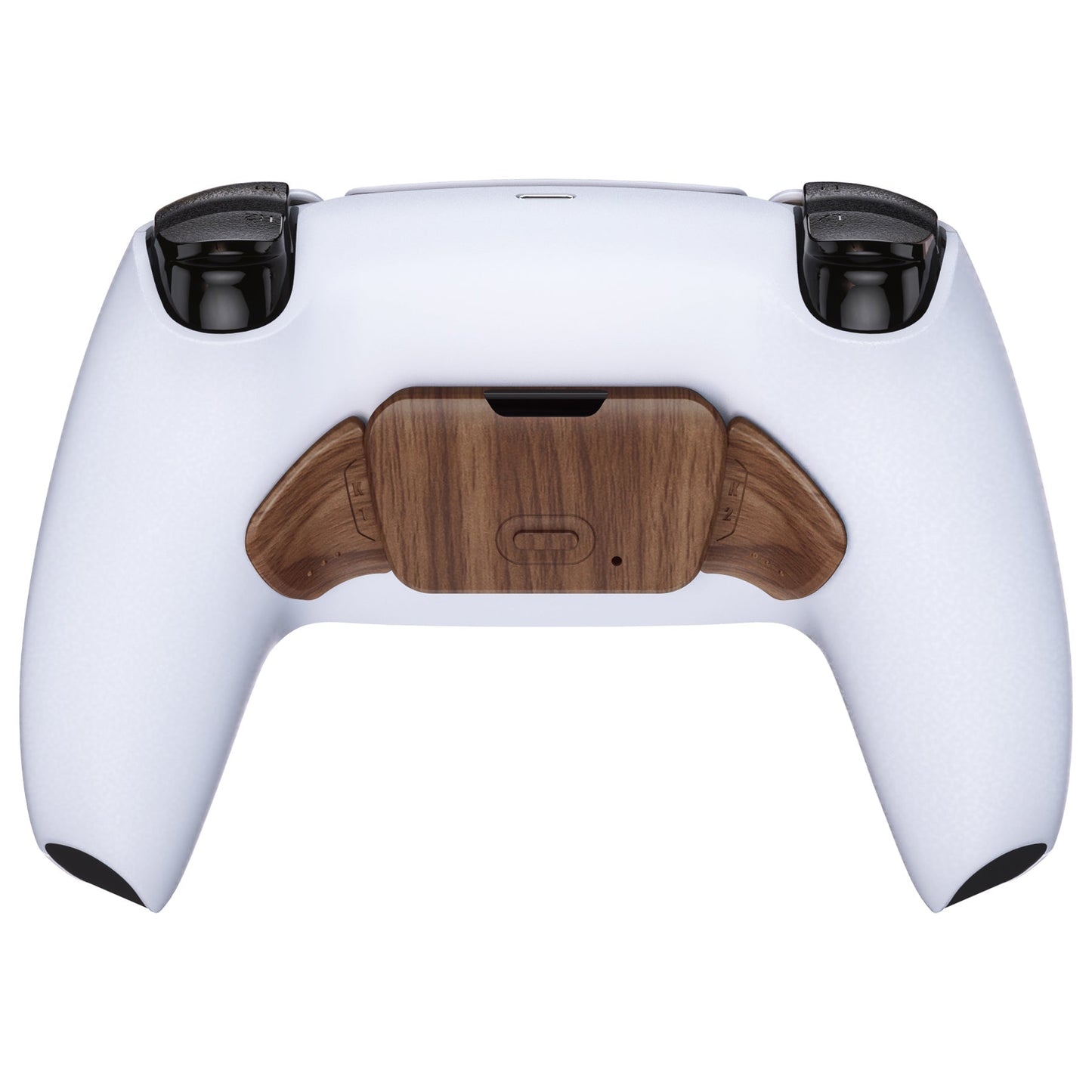 eXtremeRate Retail Wood Grain Replacement Redesigned K1 K2 Back Button Housing Shell for ps5 Controller eXtremerate RISE Remap Kit - Controller & RISE Remap Board NOT Included - WPFS2001