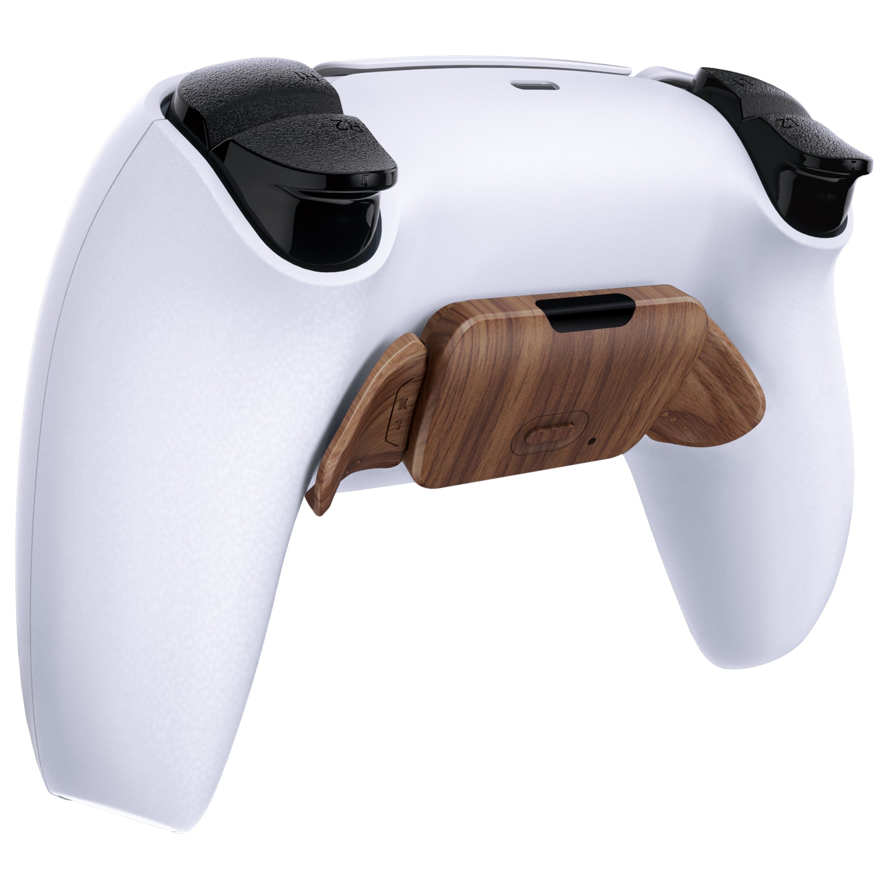 eXtremeRate Retail Wood Grain Replacement Redesigned K1 K2 Back Button Housing Shell for ps5 Controller eXtremerate RISE Remap Kit - Controller & RISE Remap Board NOT Included - WPFS2001