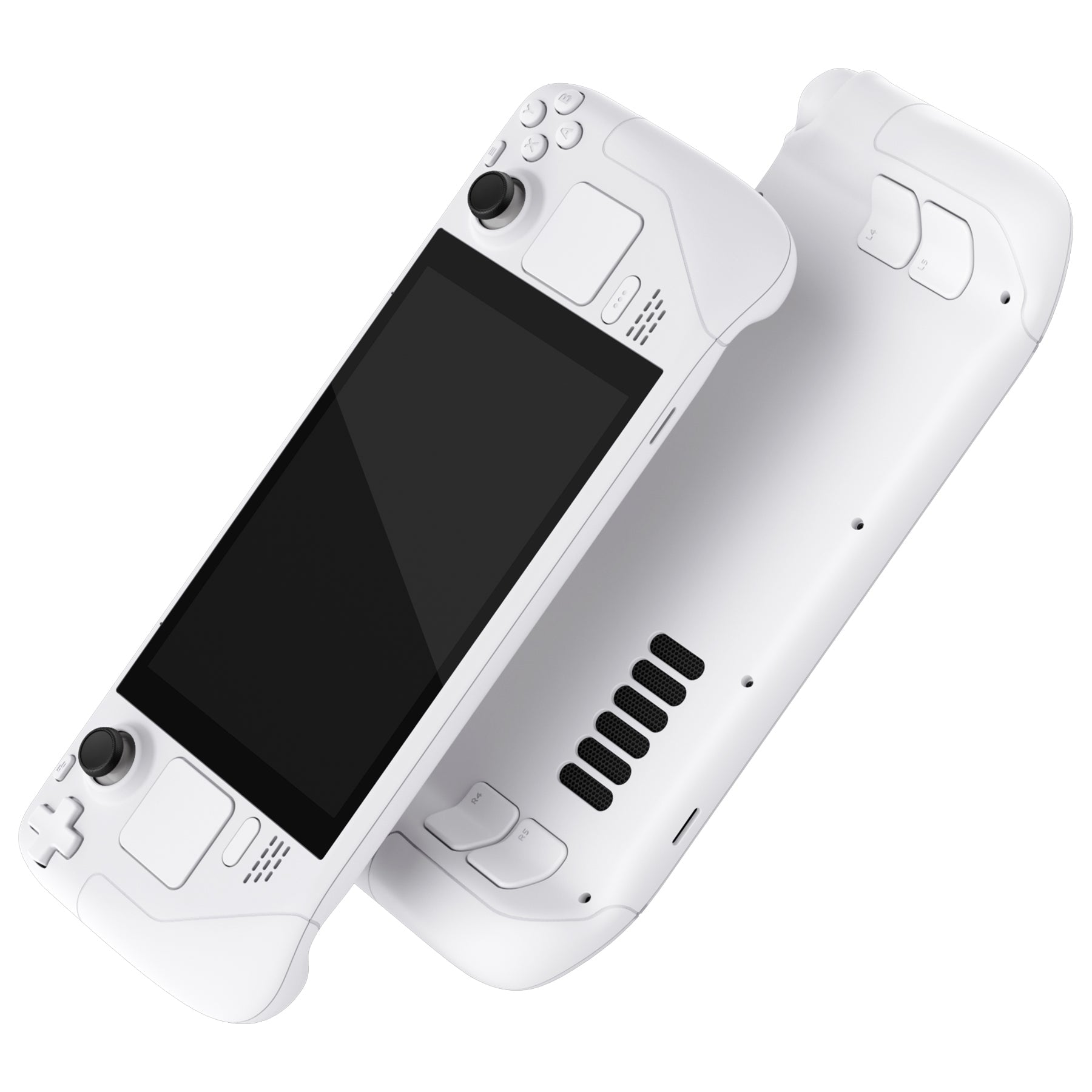 eXtremeRate Retail White Custom Full Set Shell with Buttons for Steam Deck Console