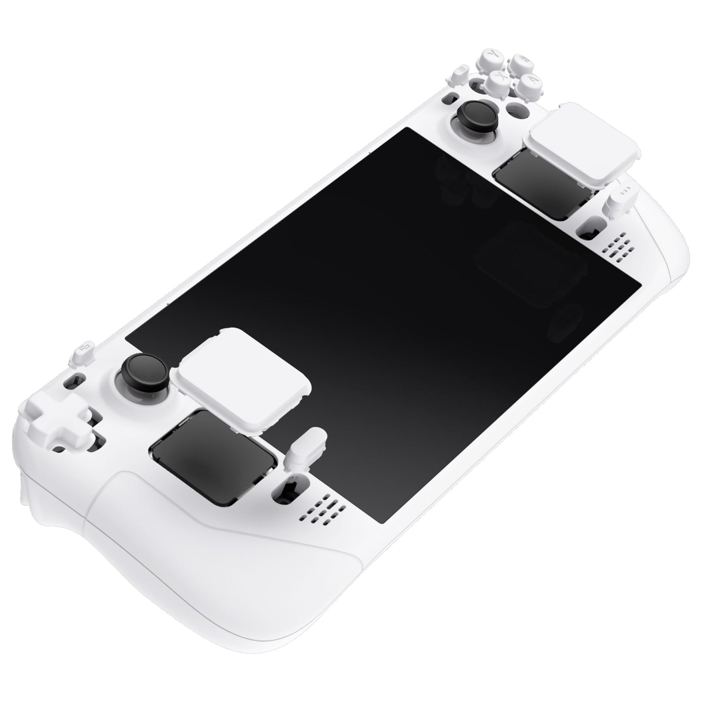 eXtremeRate Retail White Custom Full Set Shell with Buttons for Steam Deck Console