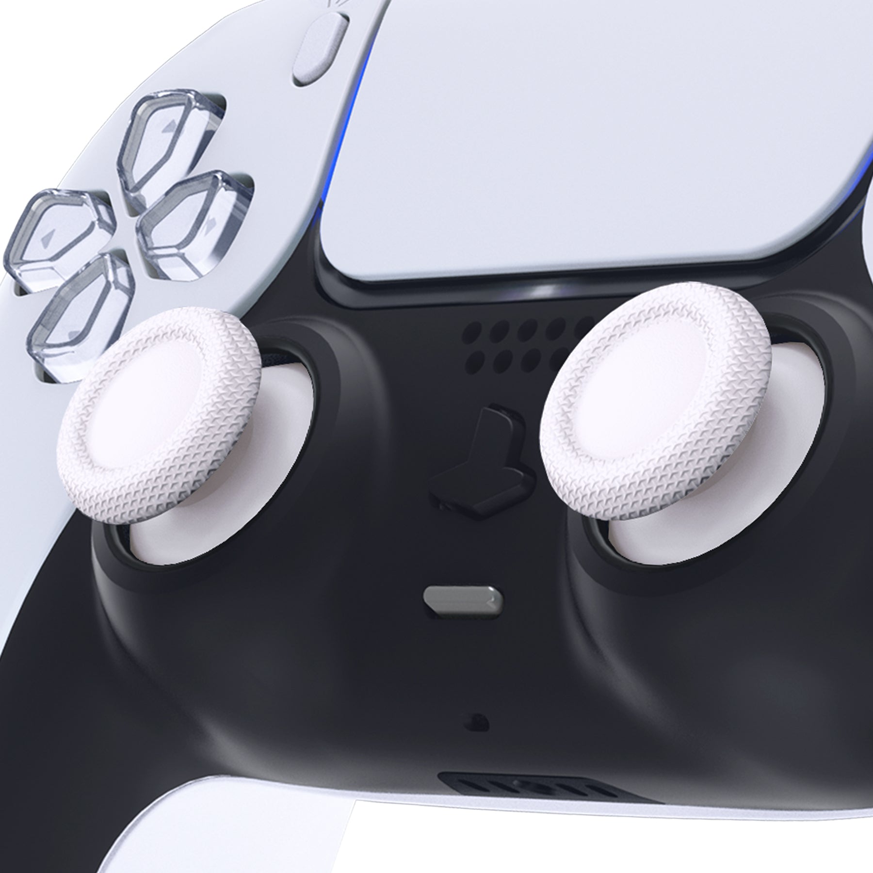 eXtremeRate Retail White Replacement Thumbsticks for ps5 Controller, Custom Analog Stick Joystick Compatible with ps5, for ps4 All Model Controller - JPF631