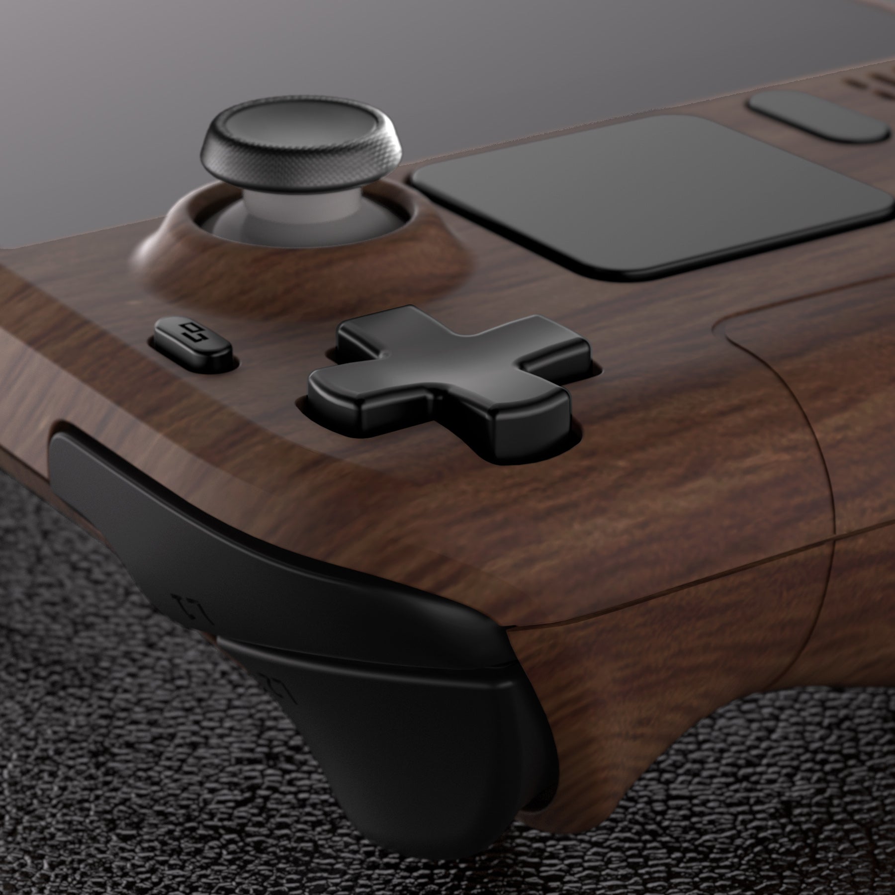 eXtremeRate Retail Wood Grain Custom Full Set Shell with Buttons for Steam Deck Console