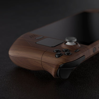 eXtremeRate Retail Wood Grain Custom Full Set Shell with Buttons for Steam Deck Console