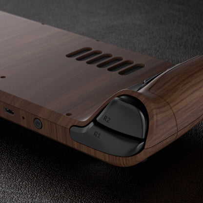 eXtremeRate Retail Wood Grain Custom Full Set Shell with Buttons for Steam Deck Console