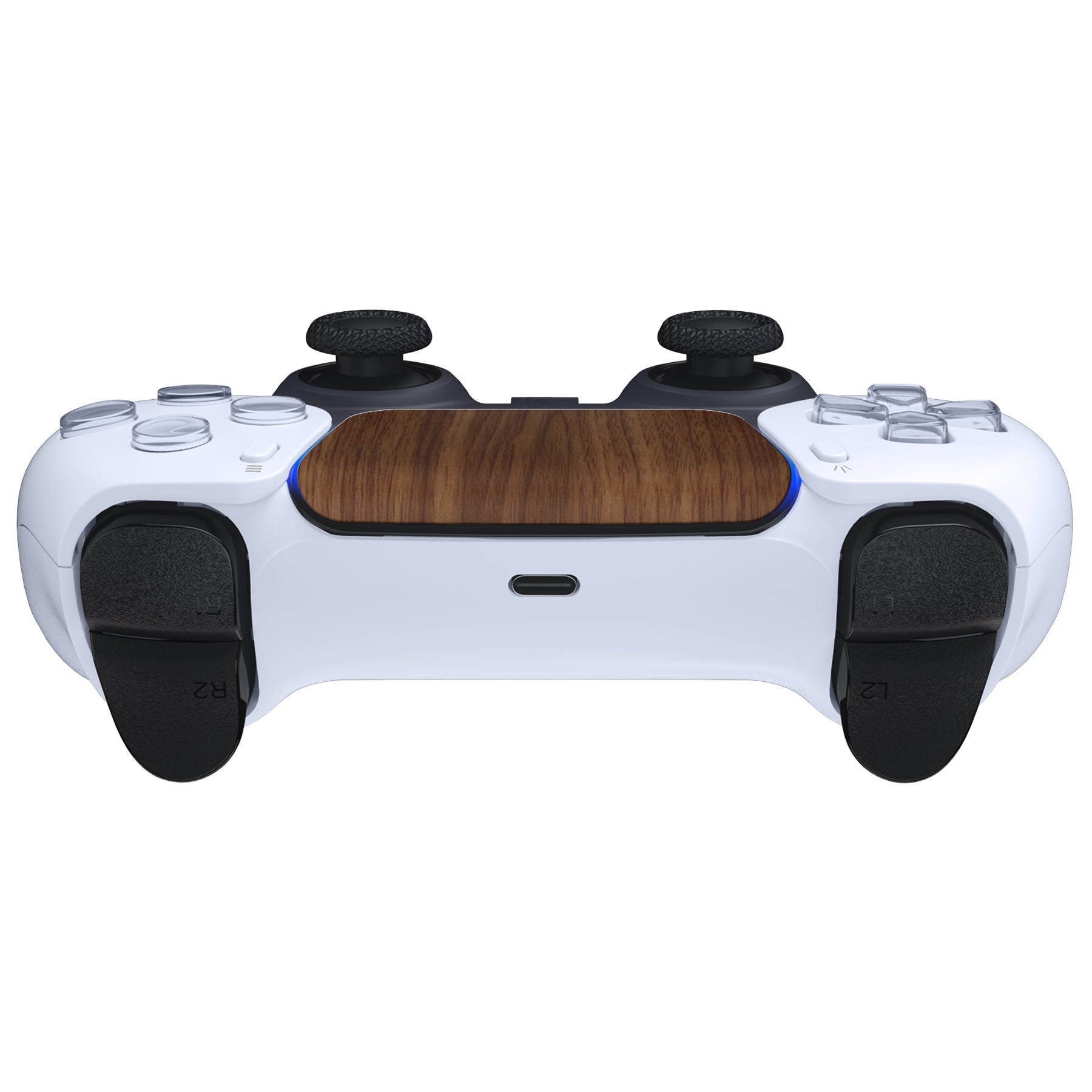 eXtremeRate Retail Wooden Grain Replacement Touchpad Cover Compatible with ps5 Controller BDM-010 BDM-020 & BDM-030, Custom Part Touch Pad Compatible with ps5 Controller - Controller NOT Included - JPF4060G3