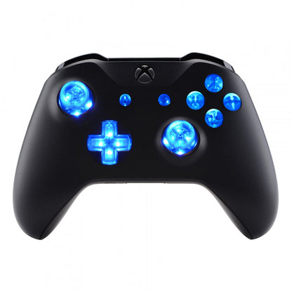 eXtremeRate Retail Multi-Colors Luminated D-pad Thumbsticks Start Back ABXY Action Buttons (DTF) LED Kit for Xbox One Standard, Xbox One S X Controller 7 Colors 9 Modes Button Control - X1LED01