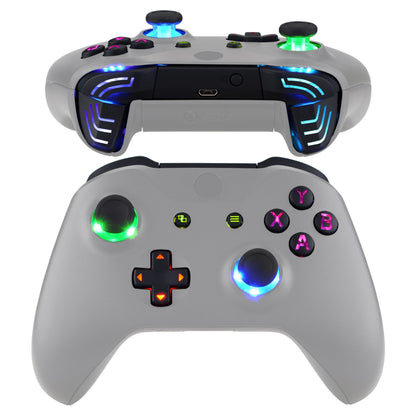 eXtremeRate Retail Black Multi-Colors Luminated Dpad Thumbsticks Start Back ABXY Action Buttons, Classical Symbols Buttons DTFS (DTF 2.0) LED Kit for Xbox One S/X Controller - Controller NOT Included - X1LED04