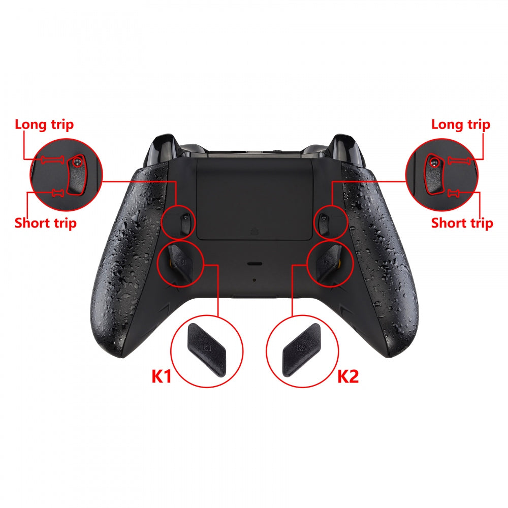 eXtremeRate Retail Lofty Remappable Remap & Trigger Stop Kit for Xbox One S & One X Controller, Redesigned Back Shell & Side Rails & Back Buttons & Trigger Lock for Xbox One S X Controller 1708 - X1RM001