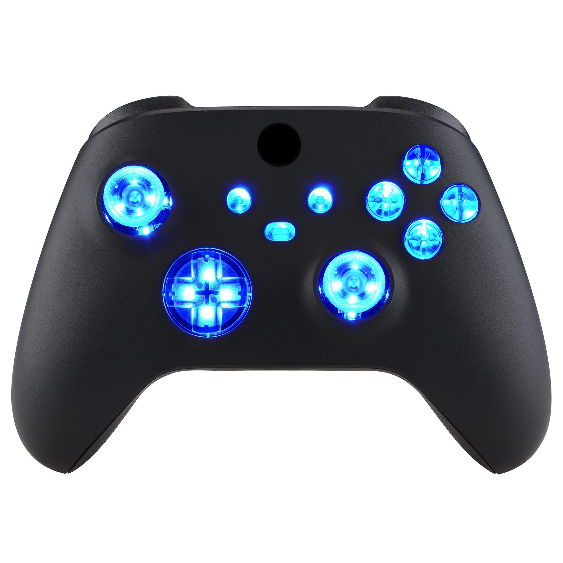 eXtremeRate Retail Multi-Colors Luminated D-pad Thumbsticks Start Back Sync ABXY Buttons for Xbox Series X/S Controller, 7 Colors 9 Modes DTF LED Kit for Xbox Series X/S Controller - Controller NOT Included - X3LED02