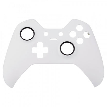 eXtremeRate Retail Soft Touch White Custom Front Housing Shell for Xbox One Elite Controller Model 1698-XOEP002