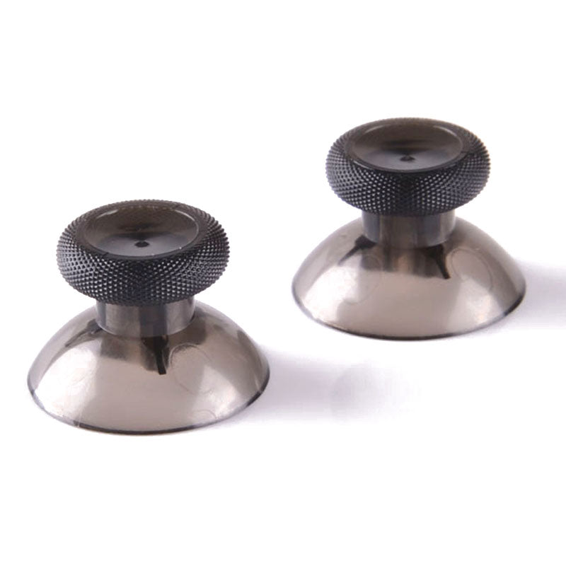 eXtremeRate Retail Clear Black Custom Thumbsticks Joysticks Part For Xbox one Controller - XOJ0115