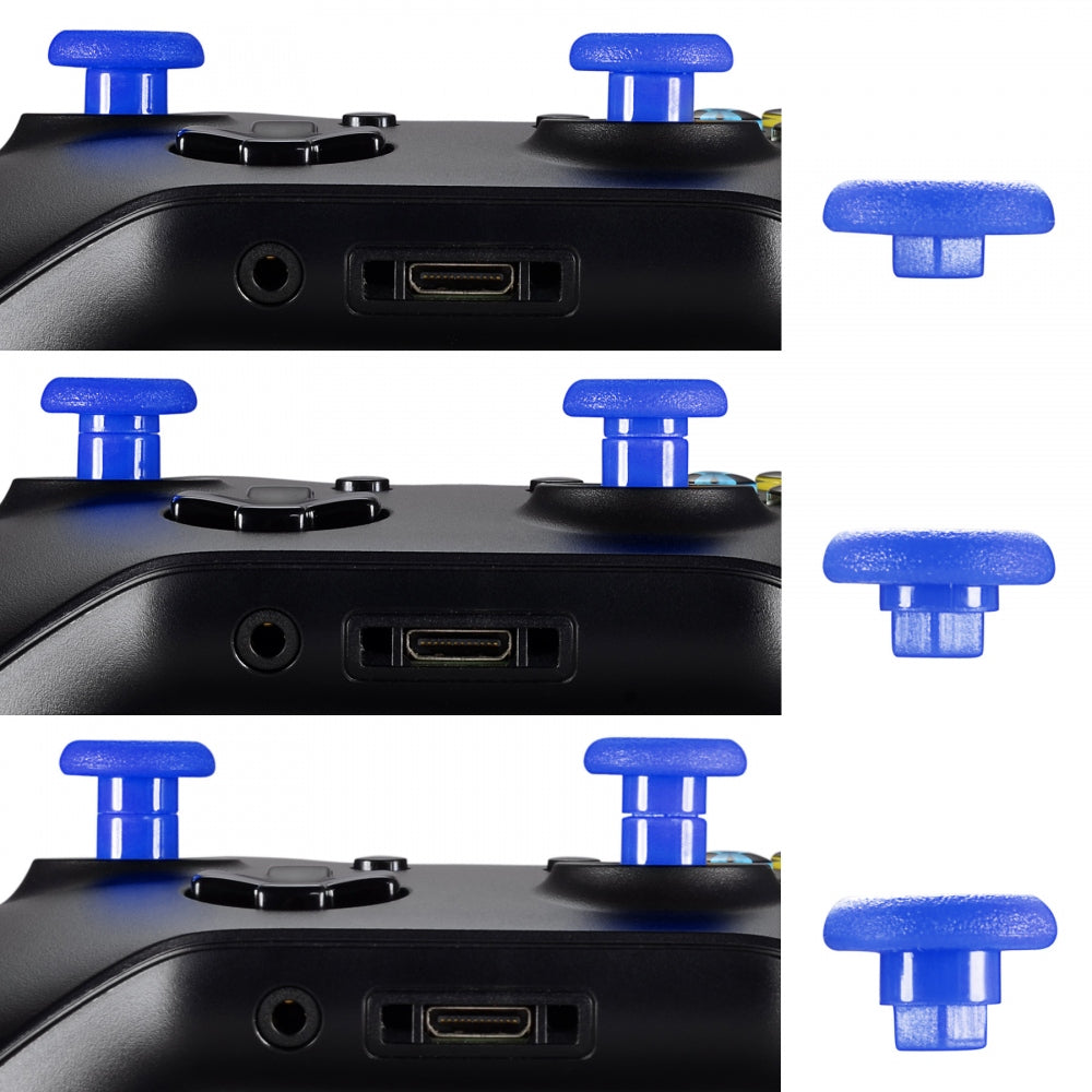 eXtremeRate Retail Blue Removable Thumbstick Joystick Plastic Bottom for Xbox One for ps4 Controller - XOJ0128