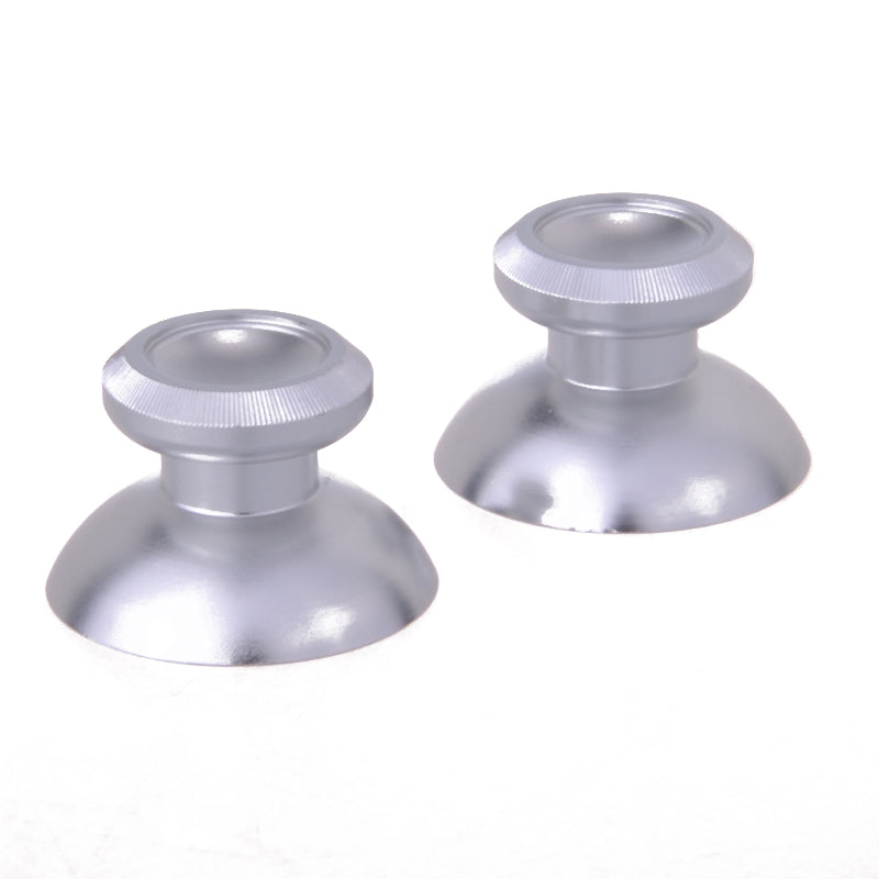 eXtremeRate Retail Silver Metal Aluminium Thumbsticks Buttons Custom Parts For Xbox One Controller - XOJ0302