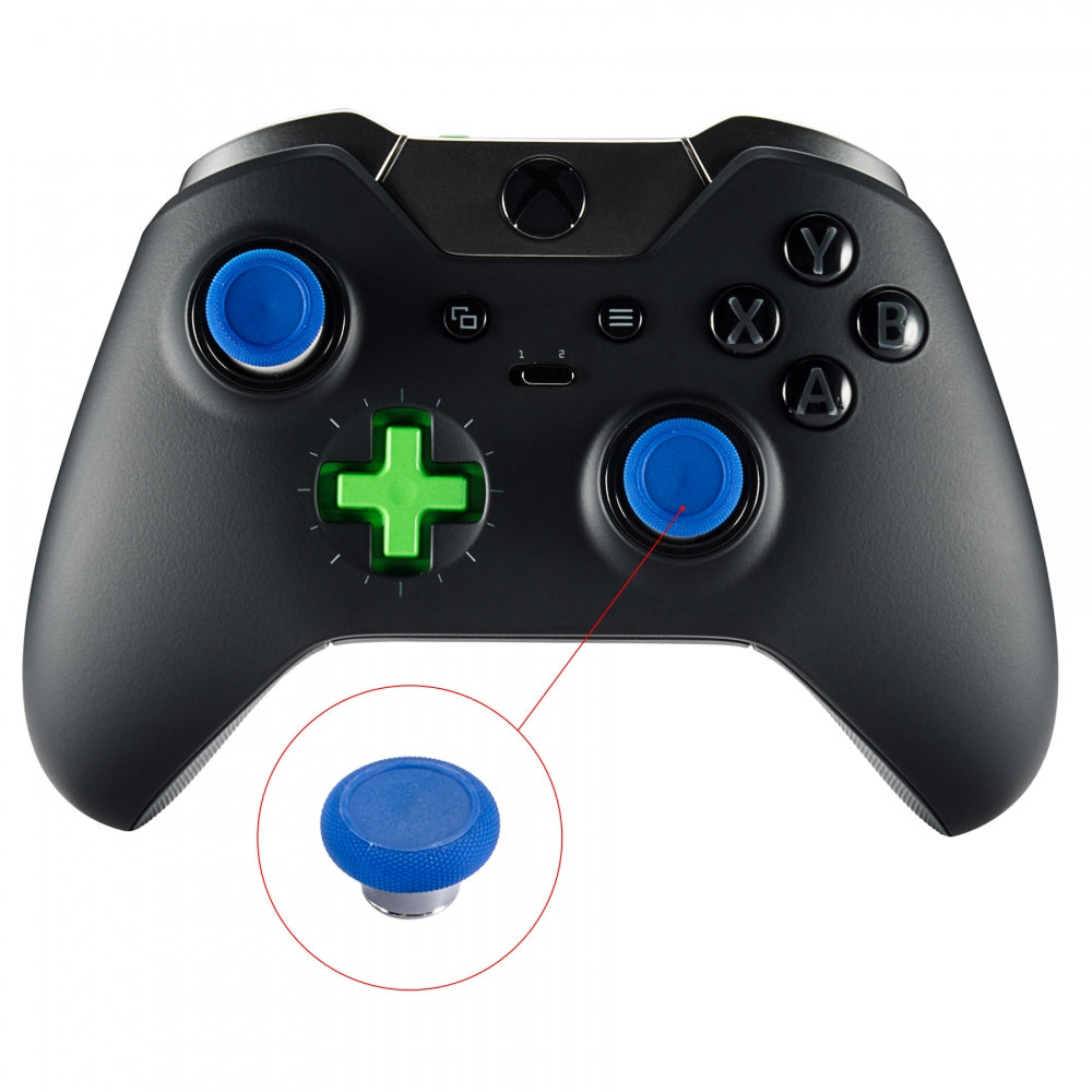 eXtremeRate Retail Blue Metal Magnetic Thumbsticks With Screwdrivers For Xbox One Elite ps4 Slim - XOJ2016