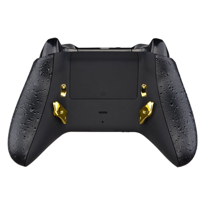 eXtremeRate Retail Chrome Gold Glossy Replacement Redesigned Back Buttons HK3 HK4 Trigger lock K1 K2 Paddles for eXtremeRate Xbox One S X Controller LOFTY Remap & Trigger Stop Kit - XOMD0032