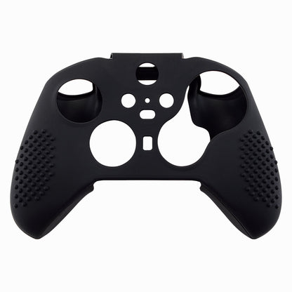 eXtremeRate Retail Black Soft Anti-Slip Silicone Cover Skins, Controller Protective Case for New Xbox One Elite Series 2 with Thumb Grips Analog Caps -XBOWP0042GC