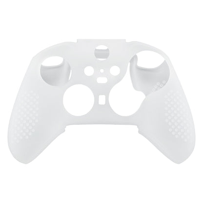 eXtremeRate Retail Semi-Transparent Clear Soft Anti-Slip Silicone Cover Skins, Controller Protective Case for New Xbox One Elite Series 2 with Thumb Grips Analog Caps -XBOWP0046GC