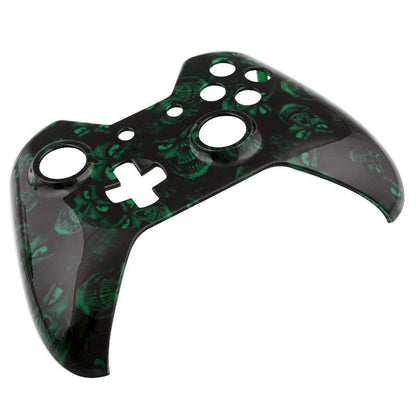 eXtremeRate Retail Green Death Face Plate Front Shell Custom Kits for Xbox One Controller - XOSF022