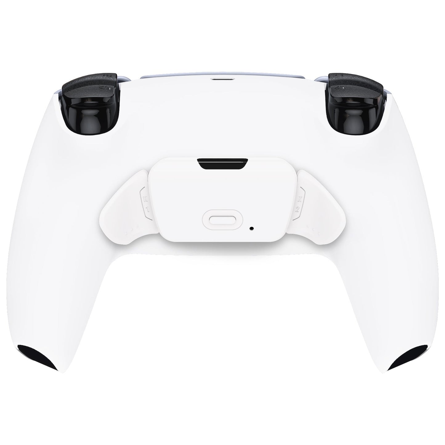 eXtremeRate Retail White Back Paddles Remappable Rise Remap Kit with Upgrade Board & Redesigned Back Shell & Back Buttons Attachment for ps5 Controller BDM-010 & BDM-020 - XPFP3008G2