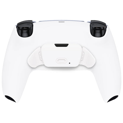 eXtremeRate Retail White Back Paddles Remappable Rise Remap Kit with Upgrade Board & Redesigned Back Shell & Back Buttons Attachment for ps5 Controller BDM-010 & BDM-020 - XPFP3008G2