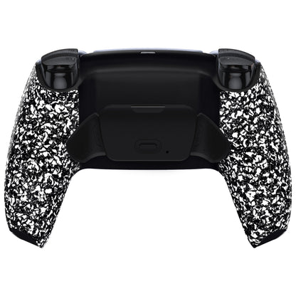 eXtremeRate Retail Textured White Back Paddles Remappable Rise Remap Kit with Upgrade Board & Redesigned Back Shell & Back Buttons Attachment for ps5 Controller BDM-010 & BDM-020 - XPFP3041G2