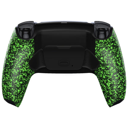 eXtremeRate Retail Textured Green Back Paddles Remappable Rise Remap Kit with Upgrade Board & Redesigned Back Shell & Back Buttons Attachment for ps5 Controller BDM-010 & BDM-020 - XPFP3044G2