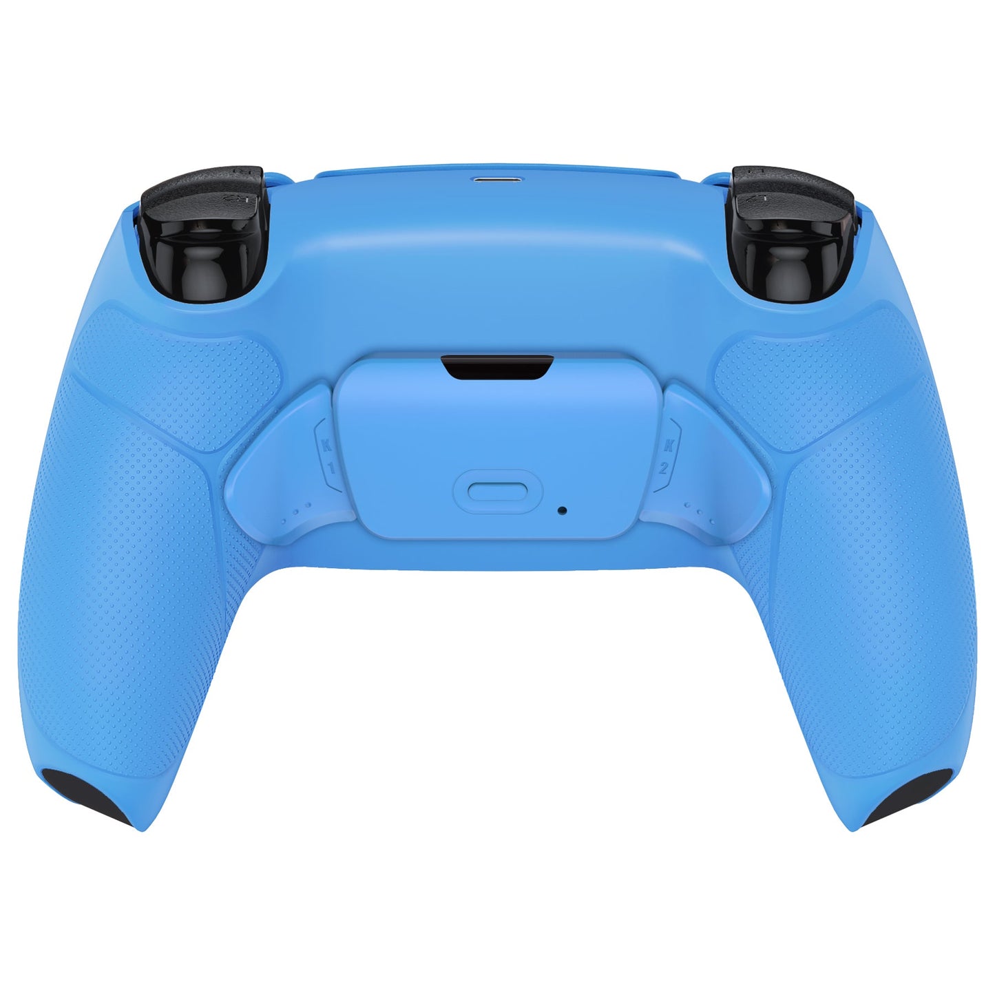 eXtremeRate Retail Starlight Blue Rubberized Grip Back Paddles Remappable Rise Remap Kit with Upgrade Board & Redesigned Back Shell & Back Buttons Attachment for PS5 Controller BDM-010 & BDM-020 - XPFU6006