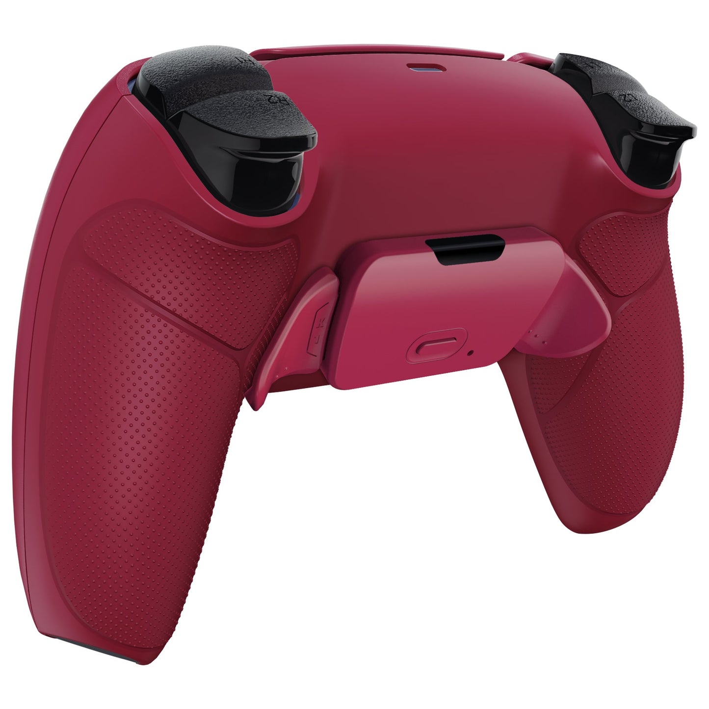 eXtremeRate Retail Cosmic Red Rubberized Grip Back Paddles Remappable Rise Remap Kit with Upgrade Board & Redesigned Back Shell & Back Buttons Attachment for PS5 Controller BDM-010 & BDM-020 - XPFU6008