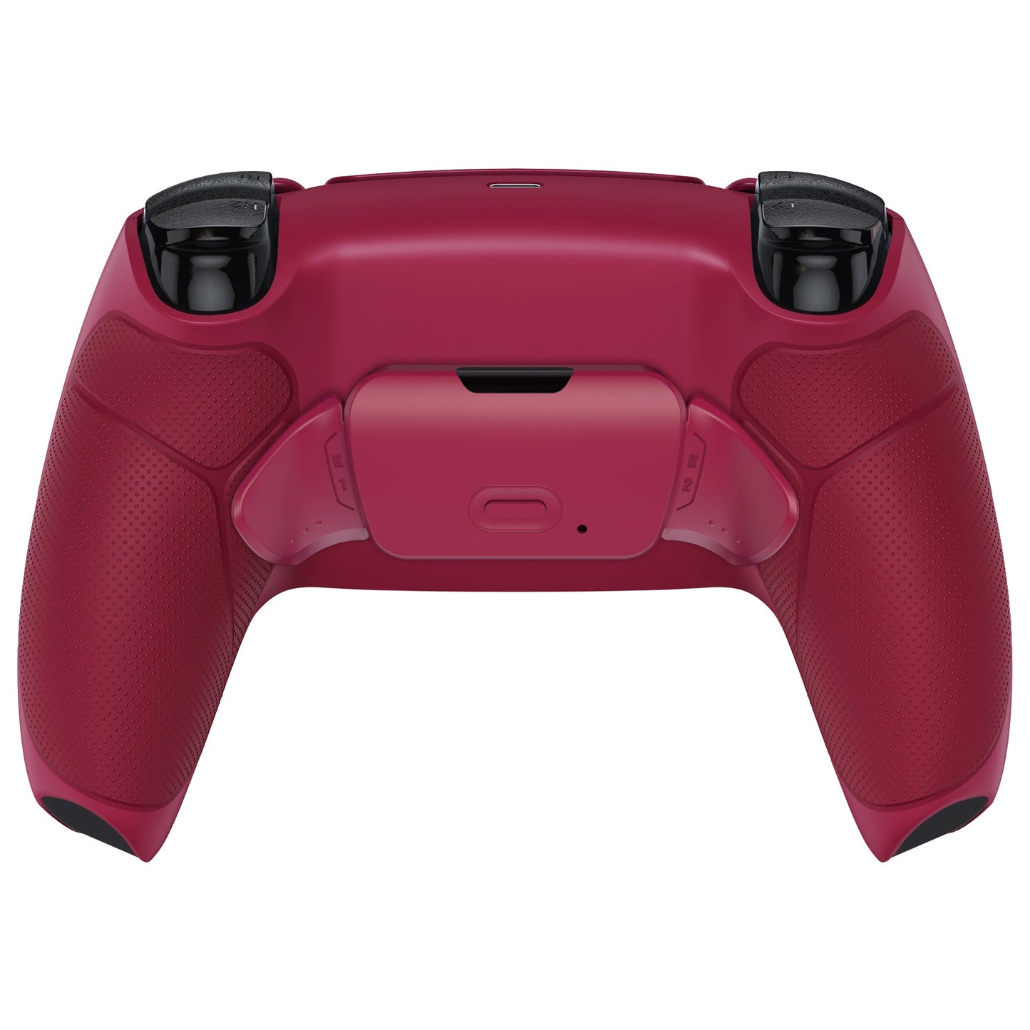 eXtremeRate Retail Cosmic Red Rubberized Grip Remappable RISE Remap Kit for PS5 Controller BDM-030, Upgrade Board & Redesigned Cosmic Red Back Shell & Back Buttons for PS5 Controller - Controller NOT Included - XPFU6008G3