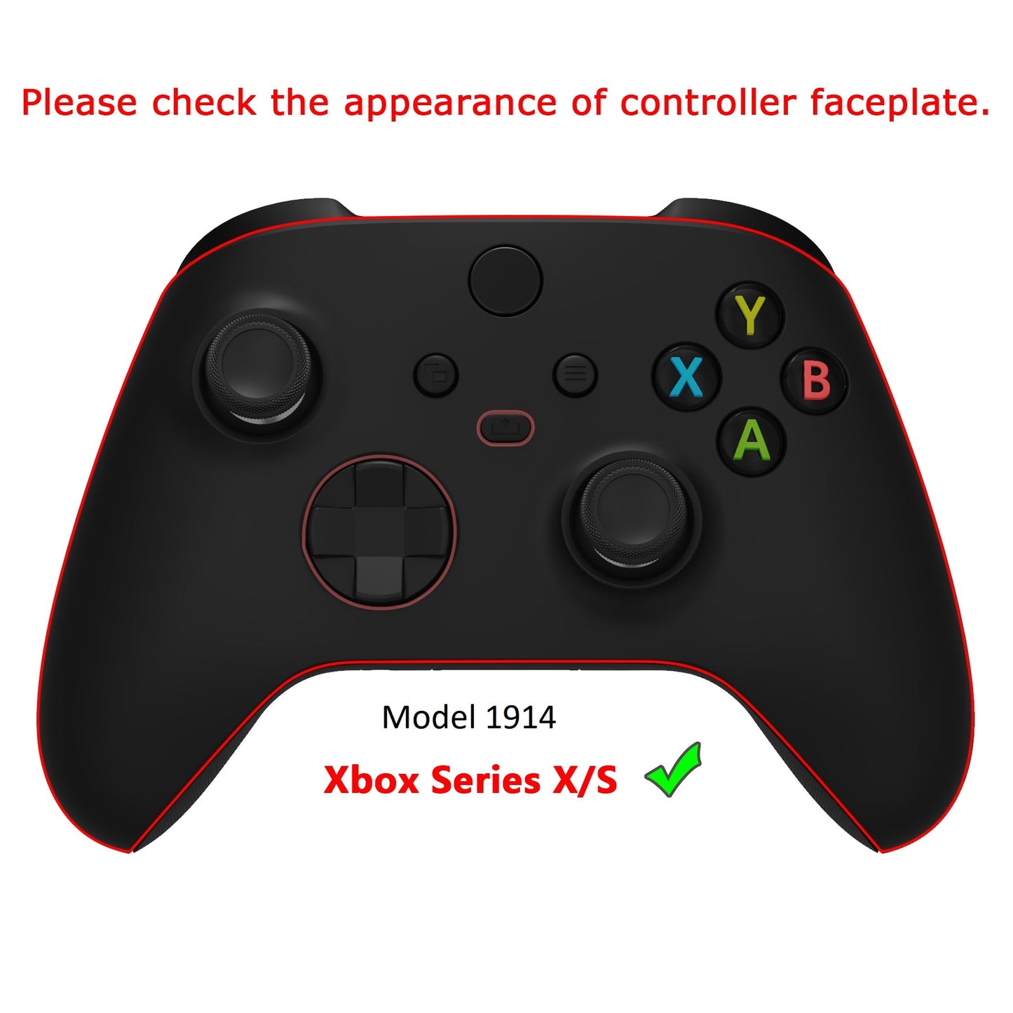 eXtremeRate Retail eXtremeRate Easter Rabbit Controller Full Set Housing Shell Case with Buttons for Xbox Series X/S Controller, Custom Replacement Side Rails Front Back Plate Cover for Xbox Core Controller - QX3T1004