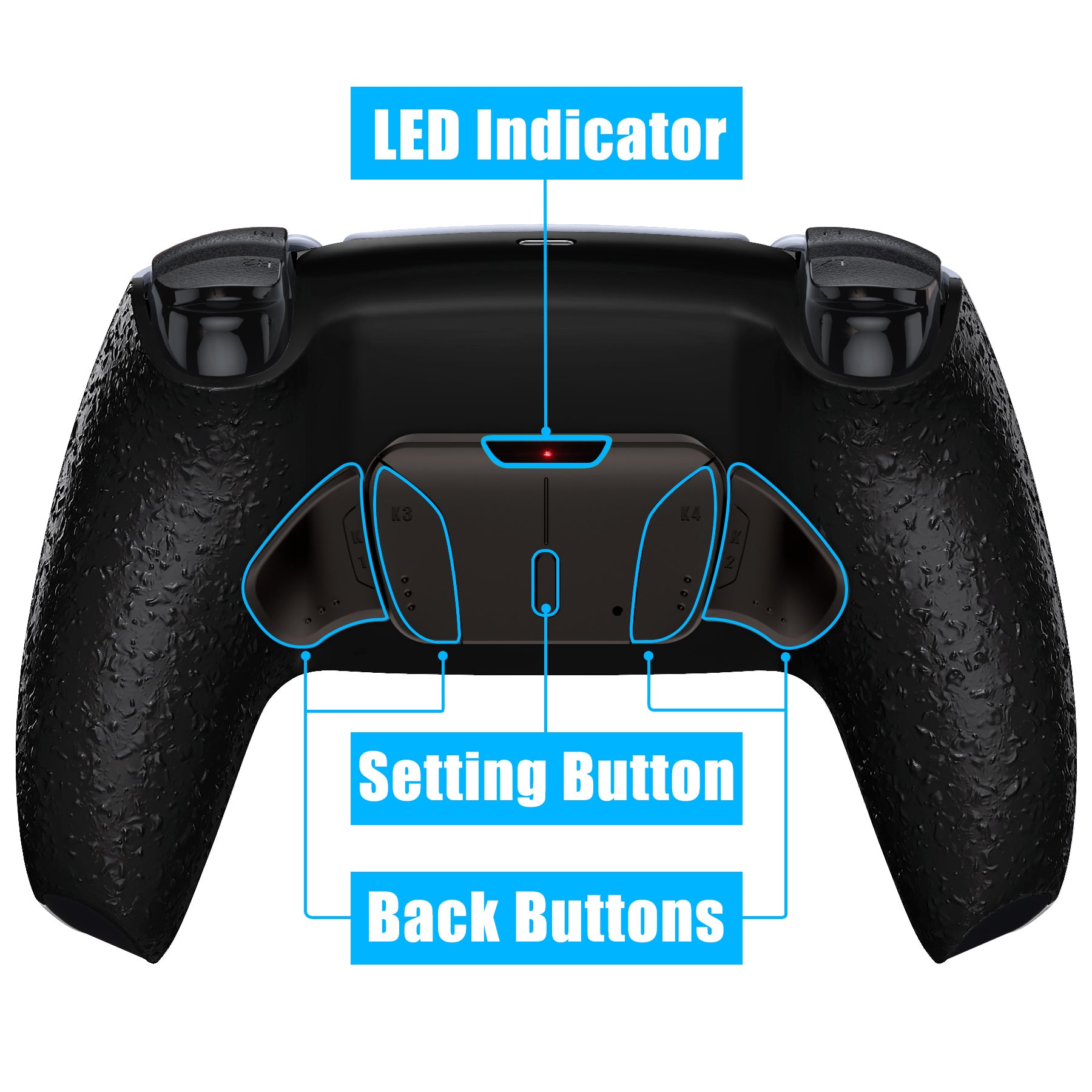 スケールモデル 新作 eXtremeRate PS5コントローラーBDM-010/020対応用ブラックリアル その他