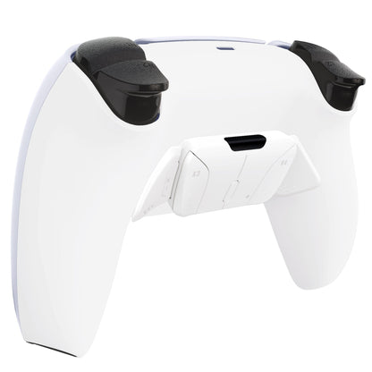 eXtremeRate Retail White Remappable RISE 4.0 Remap Kit for ps5 Controller BDM 010 & BDM 020, Upgrade Board & Redesigned Back Shell & 4 Back Buttons for ps5 Controller - Controller NOT Included - YPFP3006