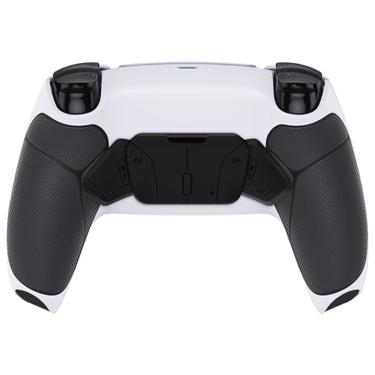 eXtremeRate Retail White Black Rubberized Grip Remappable RISE 4.0 Remap Kit for PS5 Controller BDM 010 & BDM 020, Upgrade Board & Redesigned Back Shell & 4 Black Back Buttons for PS5 Controller - Controller NOT Included - YPFU6010