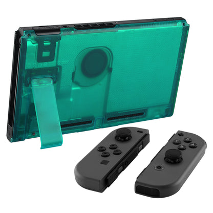 eXtremeRate Retail Emerald Green Console Back Plate DIY Replacement Housing Shell Case for Nintendo Switch Console with Kickstand-JoyCon Shell NOT Included - ZM508