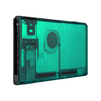 eXtremeRate Retail Emerald Green Console Back Plate DIY Replacement Housing Shell Case for Nintendo Switch Console with Kickstand-JoyCon Shell NOT Included - ZM508