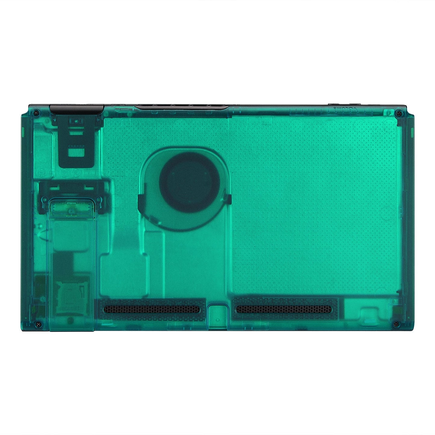 eXtremeRate Retail Emerald Green Console Back Plate DIY Replacement Housing Shell Case for Nintendo Switch Console with Kickstand-JoyCon Shell NOT Included - ZM508