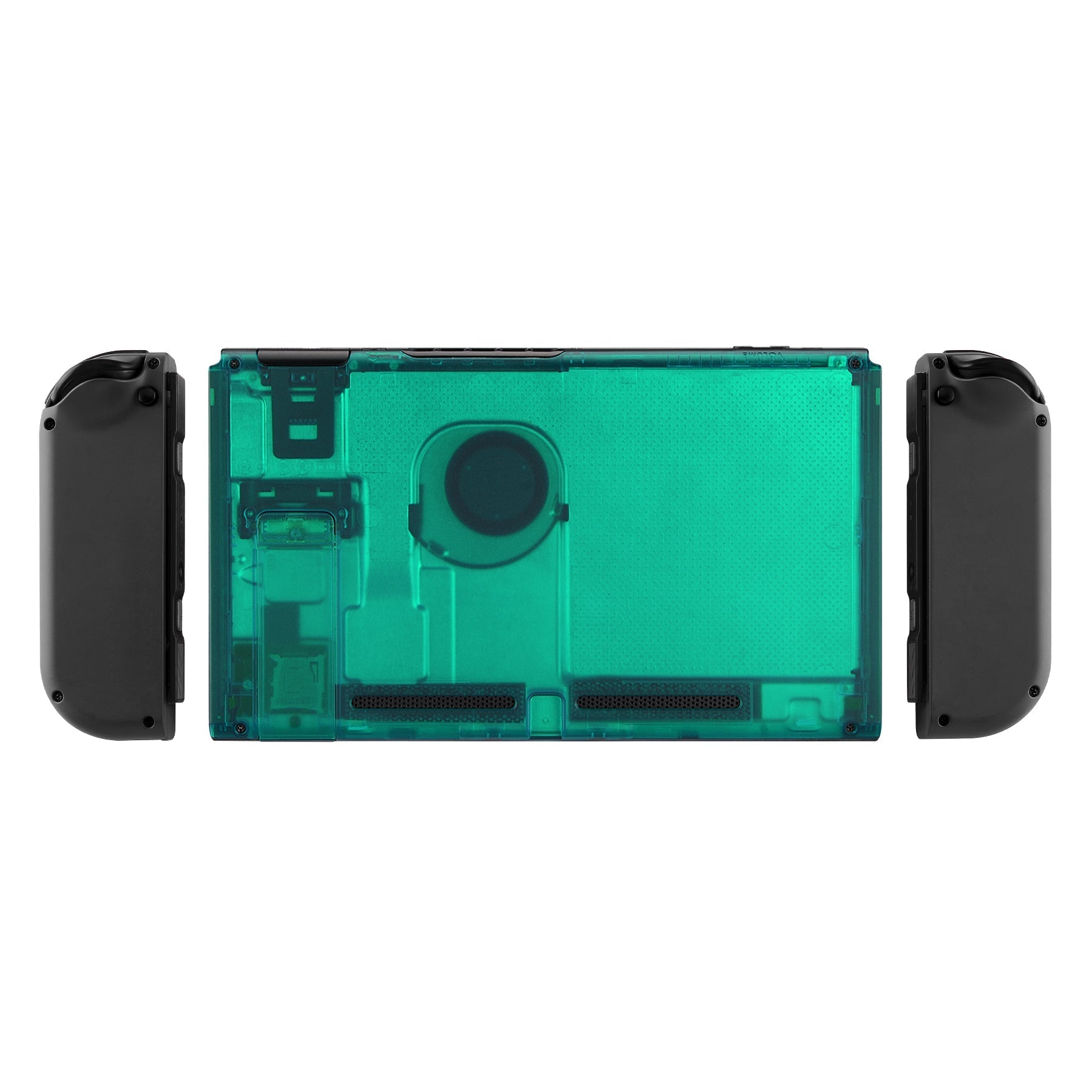 eXtremeRate Retail Emerald Green Console Back Plate DIY Replacement Housing Shell Case for Nintendo Switch Console with Kickstand-JoyCon Shell NOT Included - ZM508