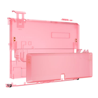 eXtremeRate Retail Cherry Pink Console Back Plate DIY Replacement Housing Shell Case with Kickstand for Nintendo Switch OLED ¨C Console and Joycon NOT Included - ZNSOM5004