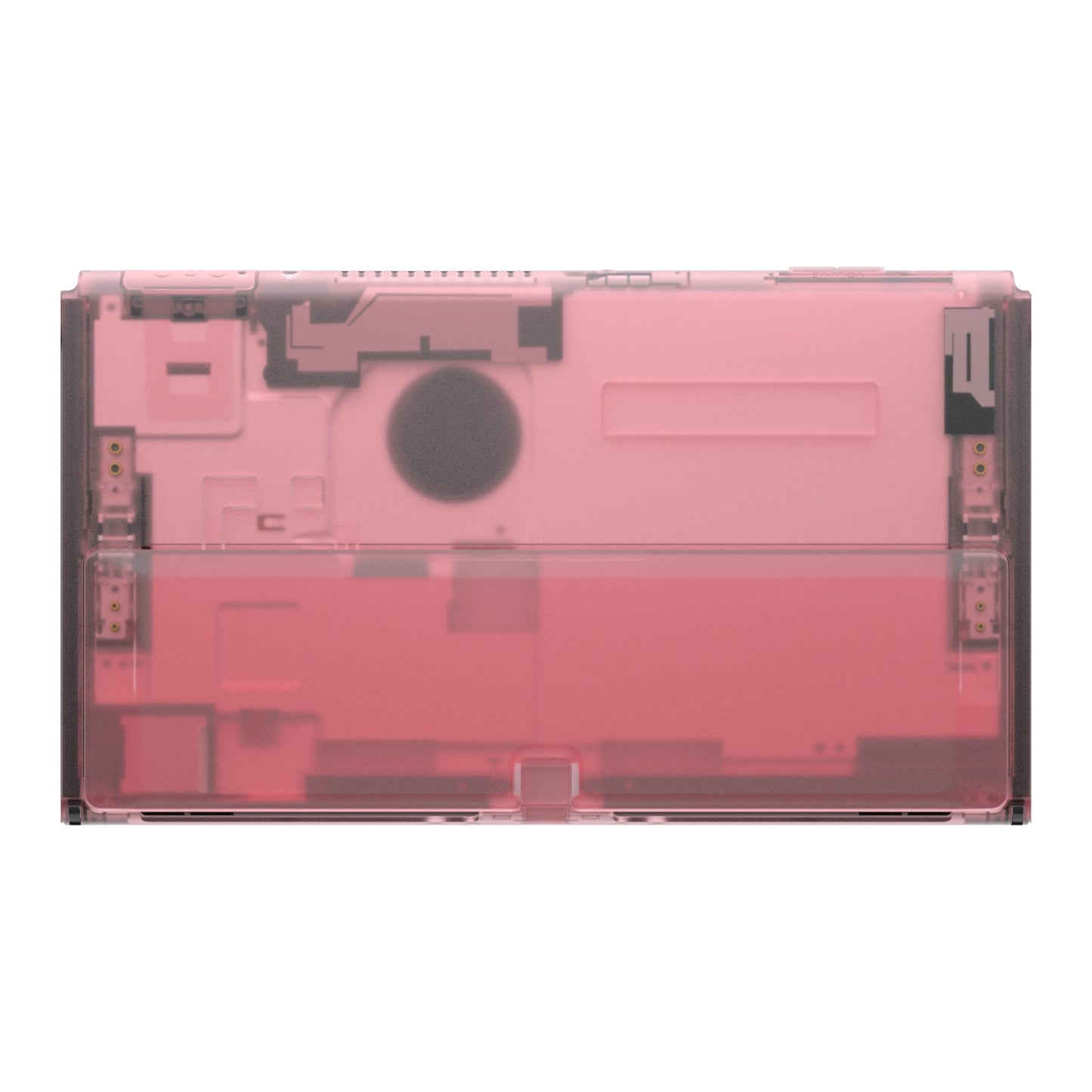 eXtremeRate Retail Cherry Pink Console Back Plate DIY Replacement Housing Shell Case with Kickstand for Nintendo Switch OLED ¨C Console and Joycon NOT Included - ZNSOM5004