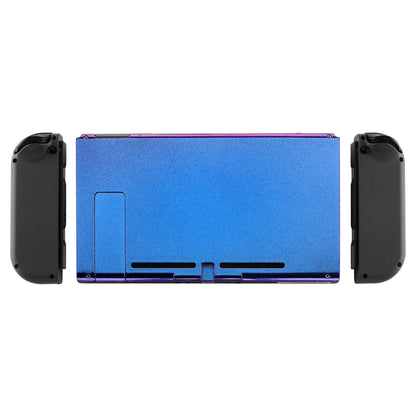 eXtremeRate Retail Chameleon Chamillionaire Glossy Console Back Plate DIY Replacement Housing Shell Case for Nintendo Switch Console with Kickstand - JoyCon Shell NOT Included - ZP301