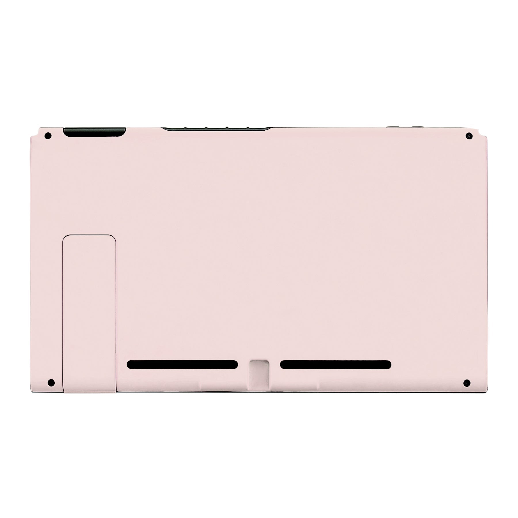 eXtremeRate Retail Soft Touch Grip Cherry Blossoms Console Back Plate DIY Replacement Housing Shell Case for Nintendo Switch Console with Kickstand - JoyCon Shell NOT Included - ZP306