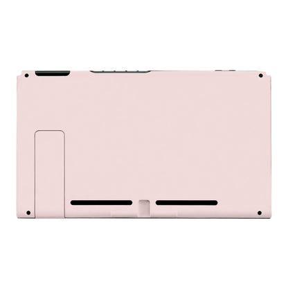 eXtremeRate Retail Soft Touch Grip Cherry Blossoms Console Back Plate DIY Replacement Housing Shell Case for Nintendo Switch Console with Kickstand - JoyCon Shell NOT Included - ZP306