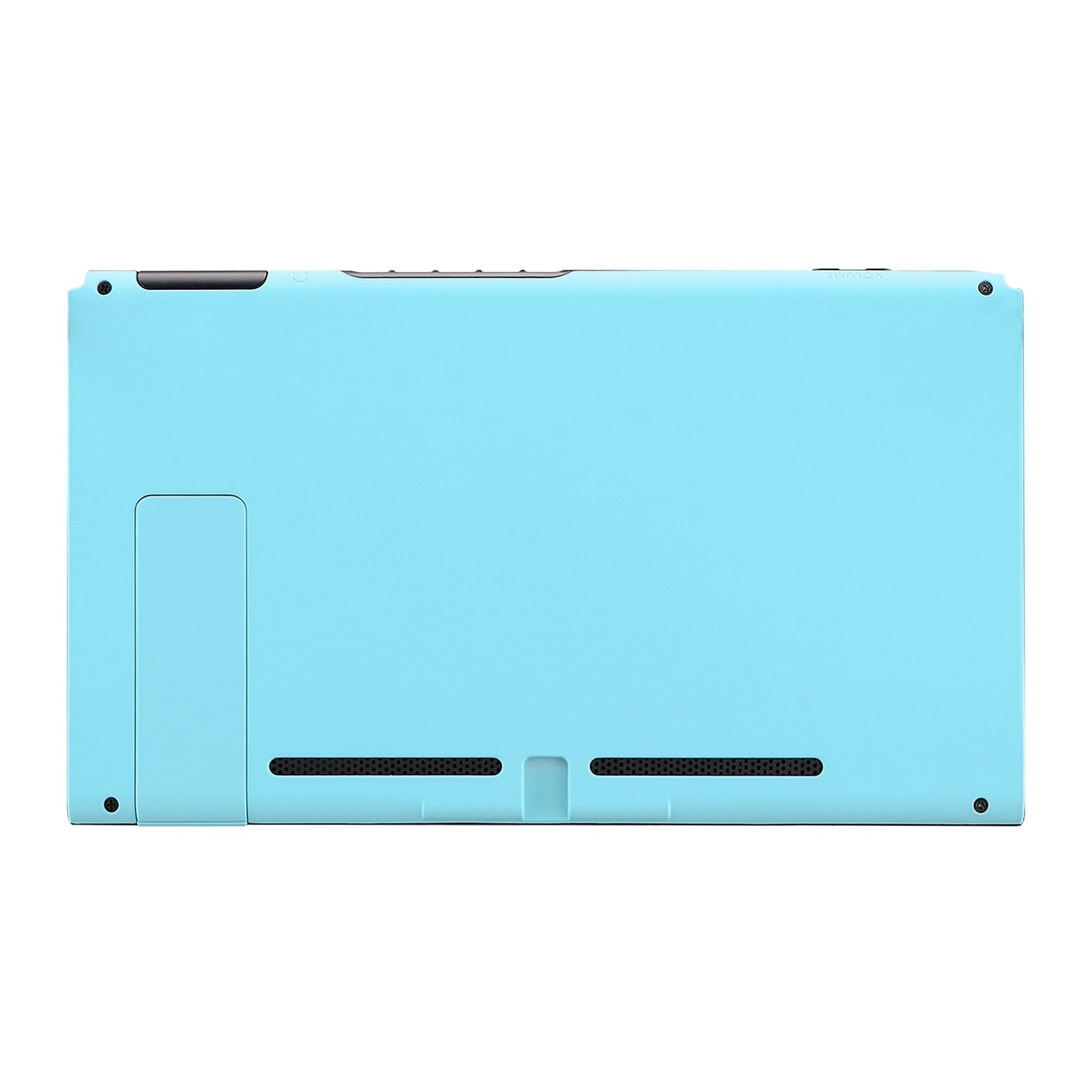 eXtremeRate Retail Soft Touch Grip Heaven Blue Console Back Plate DIY Replacement Housing Shell Case for Nintendo Switch Console with Kickstand - JoyCon Shell NOT Included - ZP307