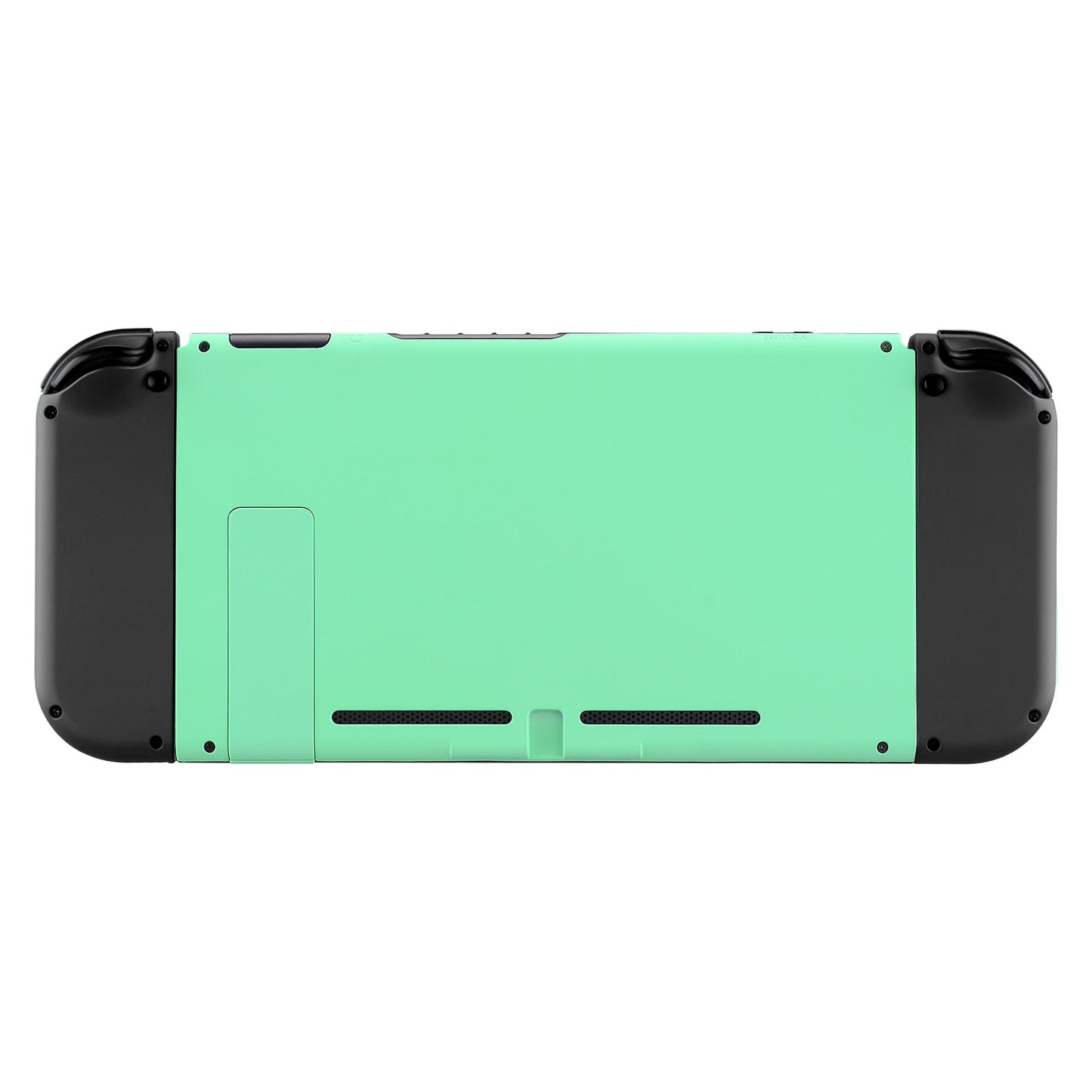 eXtremeRate Retail Soft Touch Grip Mint Green Console Back Plate DIY Replacement Housing Shell Case for Nintendo Switch Console with Kickstand - JoyCon Shell NOT Included - ZP308