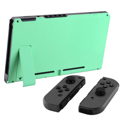 eXtremeRate Retail Soft Touch Grip Mint Green Console Back Plate DIY Replacement Housing Shell Case for Nintendo Switch Console with Kickstand - JoyCon Shell NOT Included - ZP308