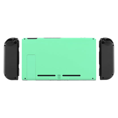 eXtremeRate Retail Soft Touch Grip Mint Green Console Back Plate DIY Replacement Housing Shell Case for Nintendo Switch Console with Kickstand - JoyCon Shell NOT Included - ZP308