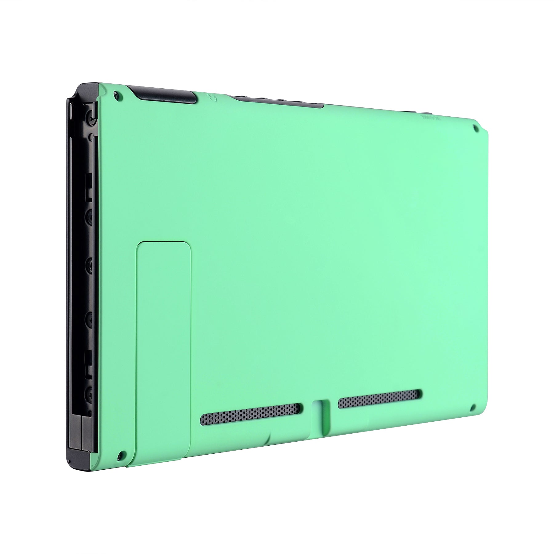 eXtremeRate Retail Soft Touch Grip Mint Green Console Back Plate DIY Replacement Housing Shell Case for Nintendo Switch Console with Kickstand - JoyCon Shell NOT Included - ZP308