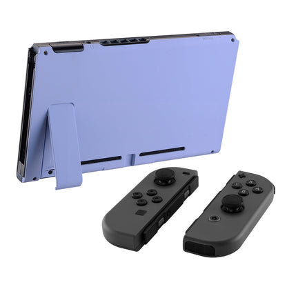 eXtremeRate Retail Soft Touch Grip Light Violet Console Back Plate DIY Replacement Housing Shell Case for Nintendo Switch Console with Kickstand - JoyCon Shell NOT Included - ZP309